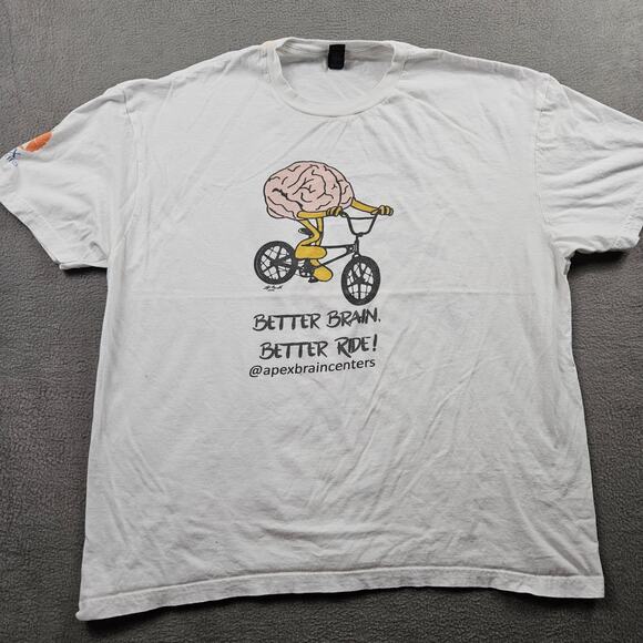 Mongoose 50 Jam Shirt Apex Brain Centers Adult XL White - Picture 1 of 7
